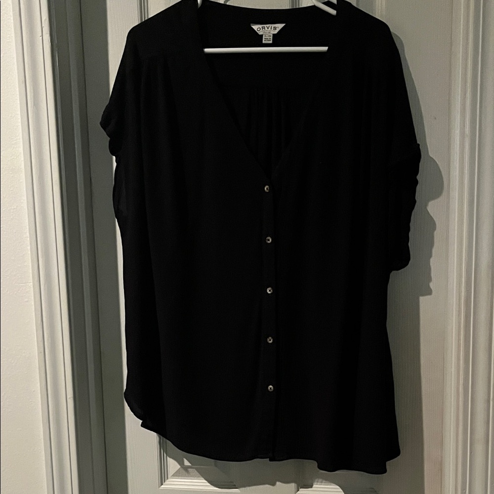 Orvis Women's Classic Black Button-Up Blouse